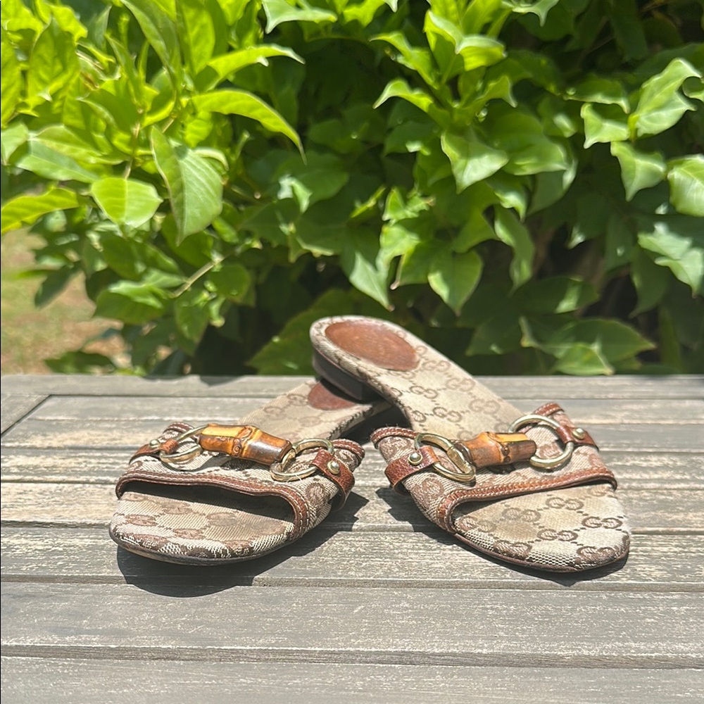 Gucci Brown Comfort Sandals